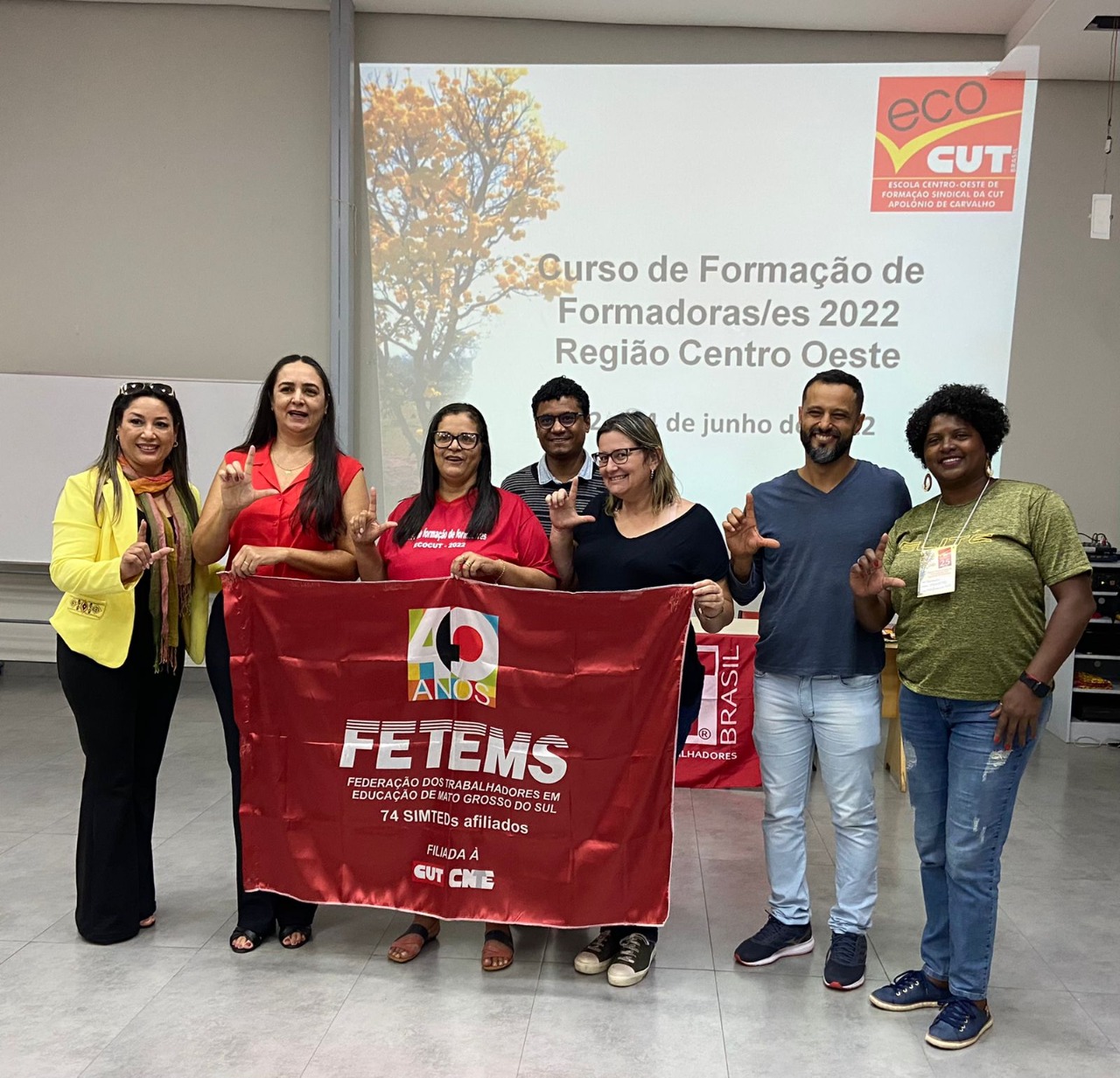 Dirigentes da FETEMS participam do Curso de Formação de Formadores(as) 2022 – Região Centro Oeste em Goiânia