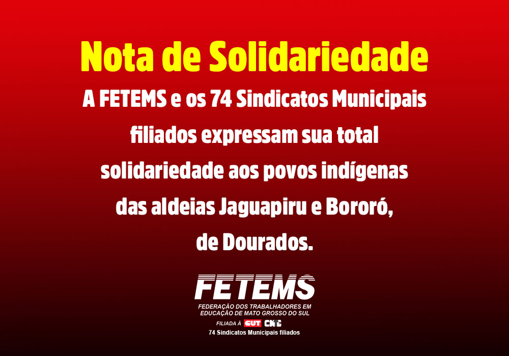 Nota de Solidariedade