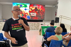 Da geopolítica à escola: palestra de Gean Carlos conecta mundo e educação pública