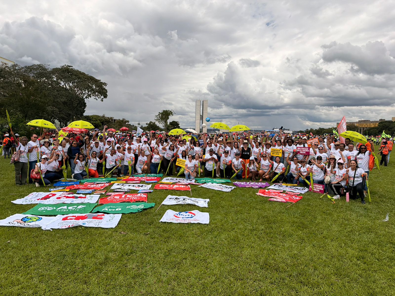 FETEMS e seus 74 sindicatos participam da Marcha da Classe Trabalhadora em Brasília e reforçam luta por direitos e valorização