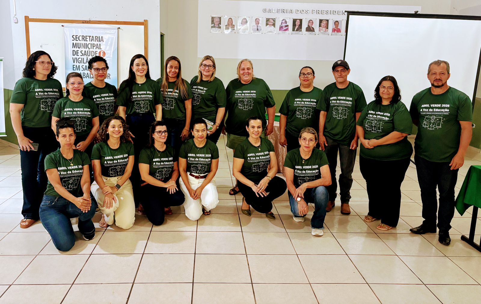 Campanha Abril Verde 2026 reforça cuidado com a saúde dos profissionais da educação em Coxim
