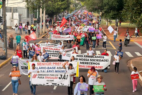 Marcha da Classe Trabalhadora reúne cerca de 3 mil pessoas em Campo Grande e reafirma força da mobilização popular