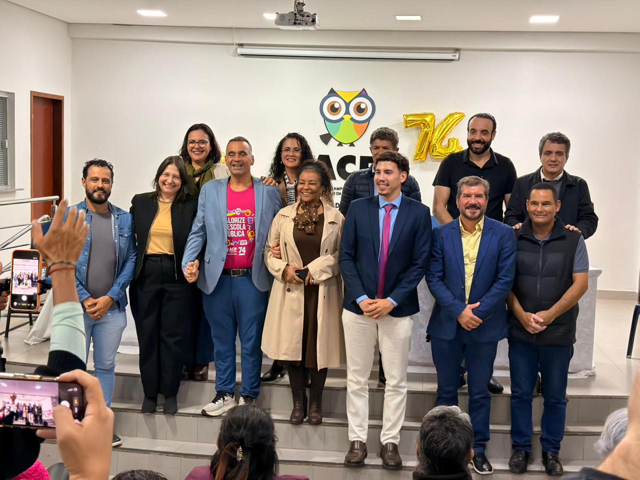 ACP reafirma força sindical e compromisso histórico com a educação pública em solenidade pelos 74 anos da entidade