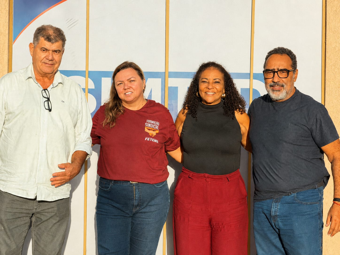 FETEMS visita SIMTED Rio Brilhante e debate fortalecimento da organização sindical